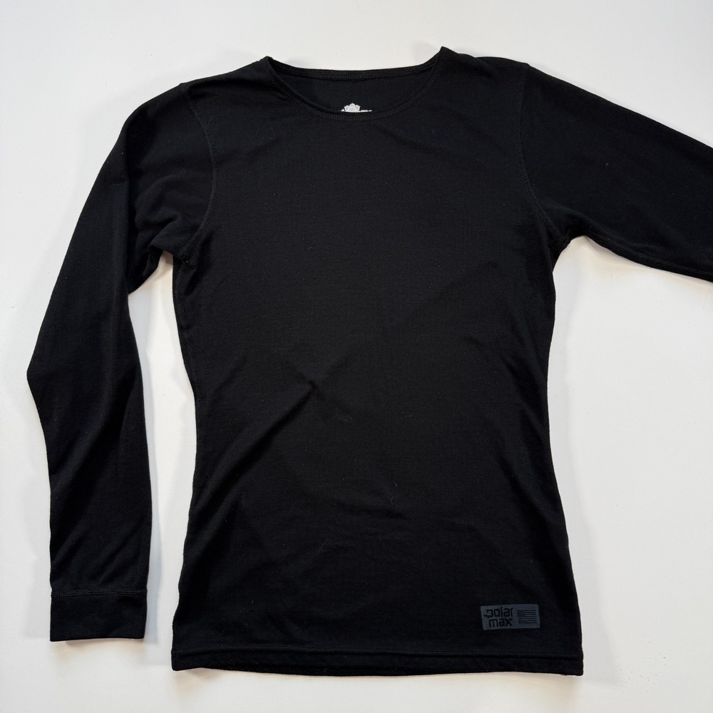 POLARMAX Technical Crew Neck Baselayer Womens XS Black Acclimate Made USA